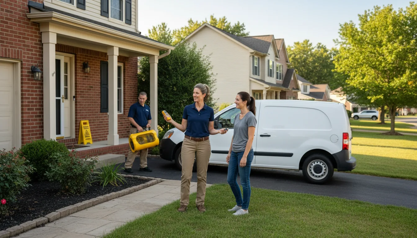 Water restoration image for Water Damage & Restoration Services in Smilax, KY